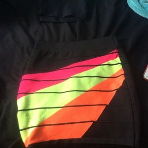 Body cone multi color skirt